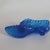 Traditional Vintage Fenton Colonial Blue Hobnail Cat Head Slipper Art Glass Figurine For Sale - Image 3 of 8