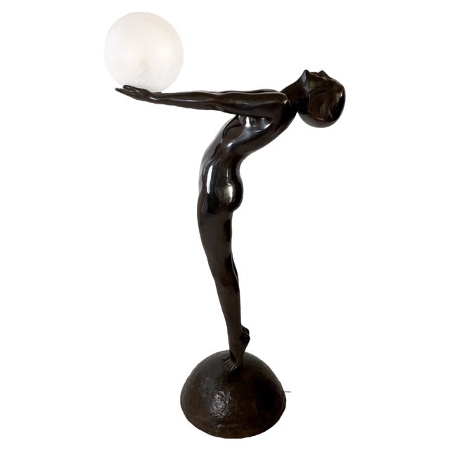 Art Deco Style Life-Sized Clarté Floor Lamp from Max Le Verrier, 2022 For Sale