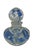 Vintage Joe St. Clair Controlled Bubble Ice Blue Trumpet Flowers 4 1/4” Perfume Paperweight Bottle For Sale - Image 4 of 12