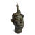 Tribal Old Antique African Bronze Nigeria Edo Ife Head Sculpture For Sale - Image 3 of 8
