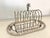 Antique English Silver Plate Toast Rack With Tray For Sale - Image 9 of 9
