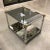 1980s Mid-Century Modern Chrome & Brass Tiered Glass End Table For Sale In Denver - Image 6 of 13