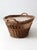 Vintage Wicker Laundry Basket For Sale - Image 10 of 11