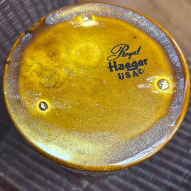 1950s 1950s Mid Century Modern Royal Haeger Earthwrap Vase 12”h For Sale - Image 5 of 5