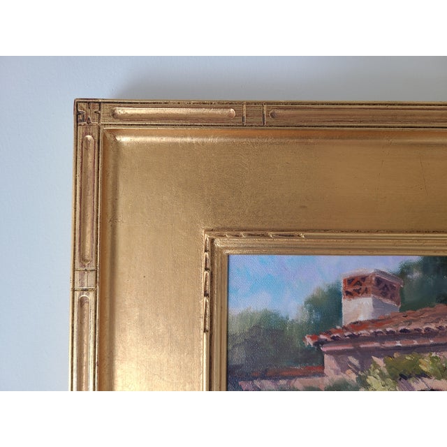 Original plein air oil painting by Ron Chesley depicting The Old Mill in San Marino, California. The medium is oil on...