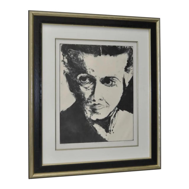 Kate Veneroso "Live Source" Portraiture Monotype For Sale