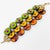 Contemporary Multicolor Jeweled Lucite Geometric Link Bracelet For Sale - Image 3 of 8