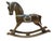 Vintage Holiday Wooden Rocking Horse Pony With Sterling Silver Appliqué A piece that warms your heart. Horses are kind of...