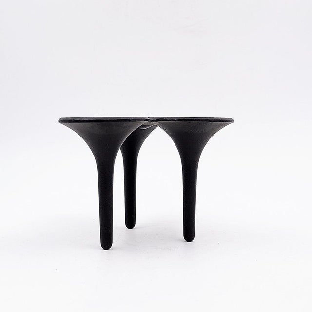 Danish Hornblower Candlestick attributed to Christel and Christer Holmgren, 1960s For Sale - Image 4 of 13