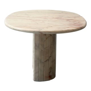Vintage Italian Rose Quartz Dining Table, 1980s For Sale
