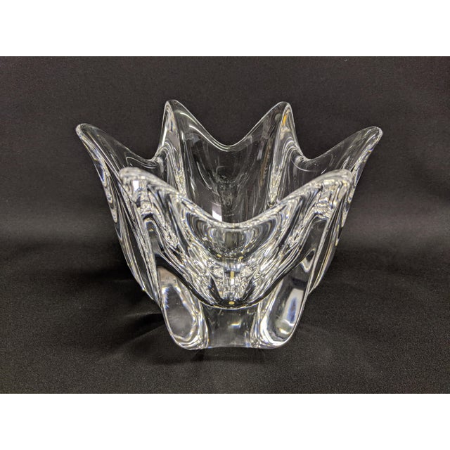 1980s Orrefors Large Crystal Belle Tulip Bowl For Sale - Image 5 of 10