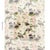 Featuring charming chickens scattered among a lush profusion of hollyhocks, this animated floral fabric design by Mary...