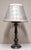 Vintage Table Lamp by Diga Colmore with Metal Base and Fabric Shade, 1990s For Sale - Image 4 of 11