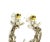 Contemporary Chanel Gold CC Crystal Chain Star 5 Cuff Piercing Earrings - 2 Pieces For Sale - Image 3 of 3