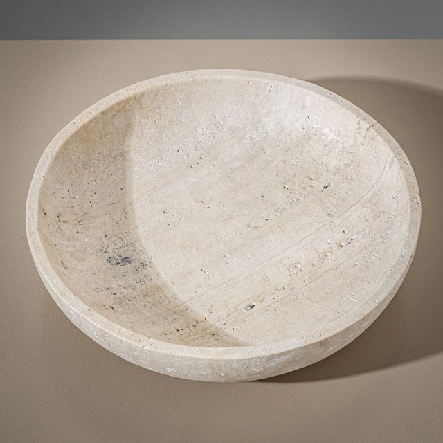 Decorative Travertine Bowl, 21st Century For Sale In New York - Image 6 of 6