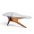 Adrian Pearsall for Craft Associates Mid Century Walnut Jacks Coffee Table This coffee table measures: 50.5 wide x 33.5...