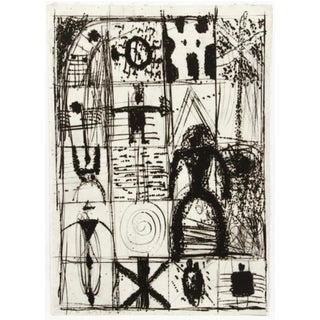 Santi Moix, Spanish Artist Santi Moix Aquatint Etching Ed 2/3 Surrealist Abstract Symbols For Sale