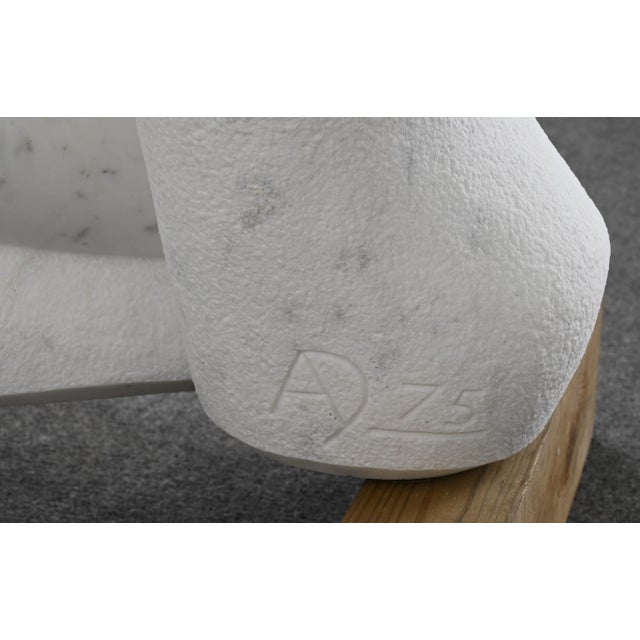 Monumental Arturo Di Modica Carrara Marble Abstract Sculpture (1941-2021) For Sale - Image 11 of 12