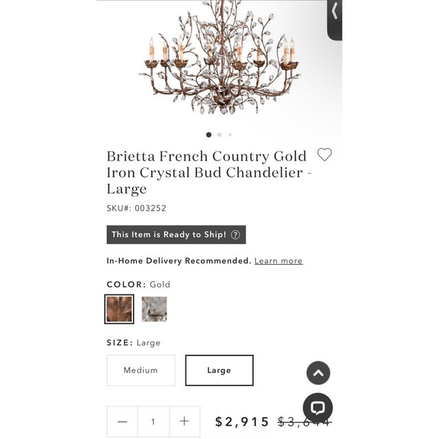 French Country Kathy Kuo Chandelier For Sale - Image 3 of 3