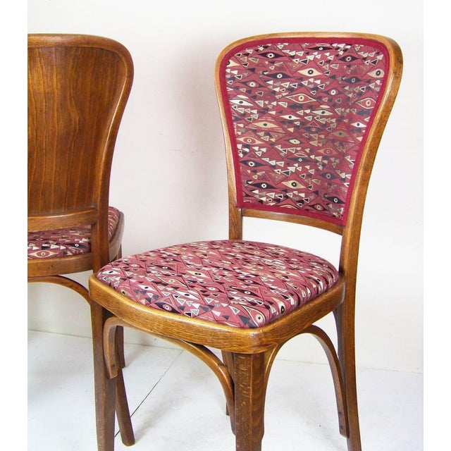 Chairs No. 717 by Gustav Siegel for Thonet, 1920s, Set of 4 For Sale - Image 3 of 13