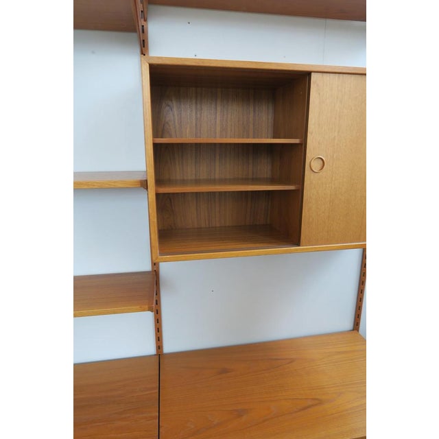 Wood Wall Unit in Teak from FM Møbler, 1960s, Set of 12 For Sale - Image 7 of 14