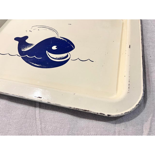 Mid Century Nautical Whale Tray For Sale - Image 4 of 7