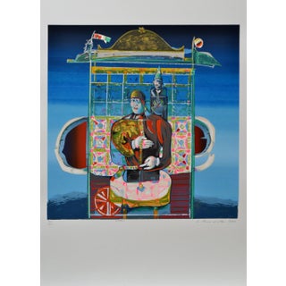 Luigi Rincicotti, I Dodici Mesi, January Lithograph For Sale