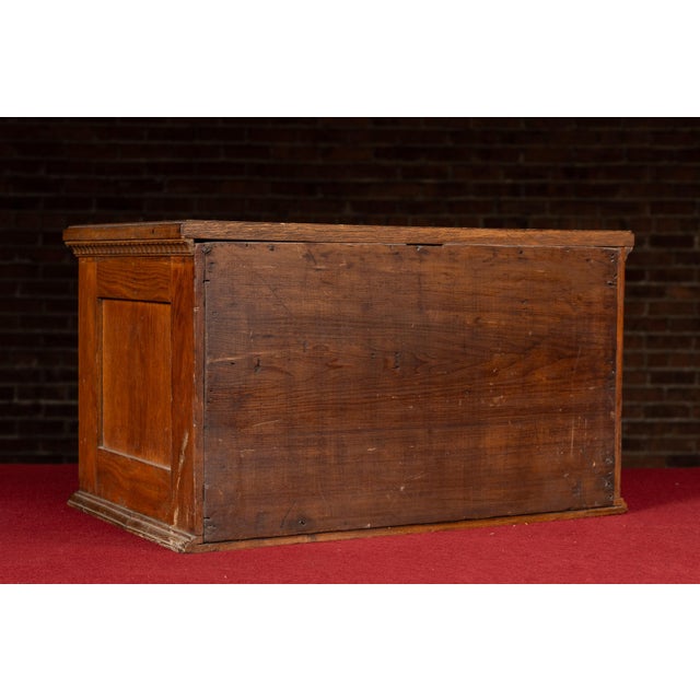 Late 19th Century Late 19th Century Mercantile Countertop Wooden Spool Cabinet For Sale - Image 5 of 14