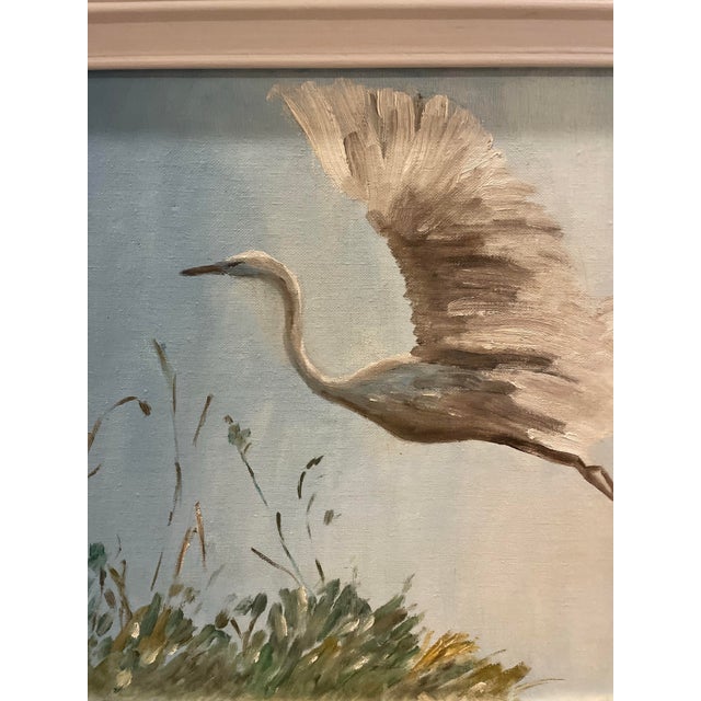Original Painting Bird in Flight - Signed F. Thompson For Sale - Image 9 of 9