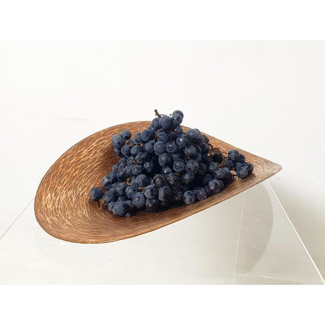 Black Mid-Century Modern Copper Fruit Bowl, Italy, 1950s For Sale - Image 8 of 9