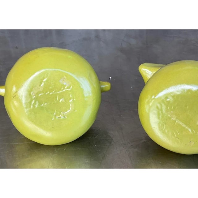 Rustic Vintage Boho Studio Pottery Cream and Sugar Set For Sale - Image 3 of 6