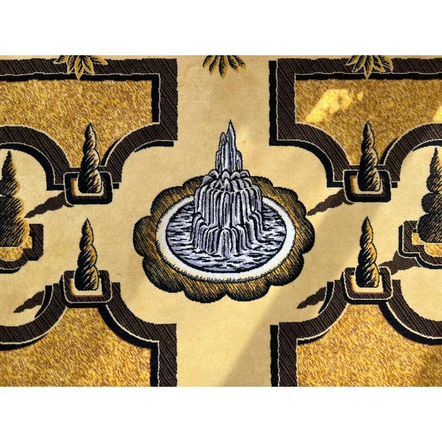 Giardini Allitaliana Vintage Wool Rug by Piero and Barnaba Fornasetti, 1980s, Italy For Sale - Image 3 of 10