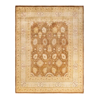Mogul, One-of-a-Kind Hand-Knotted Area Rug - Yellow, 8' 3" x 10' 7" For Sale