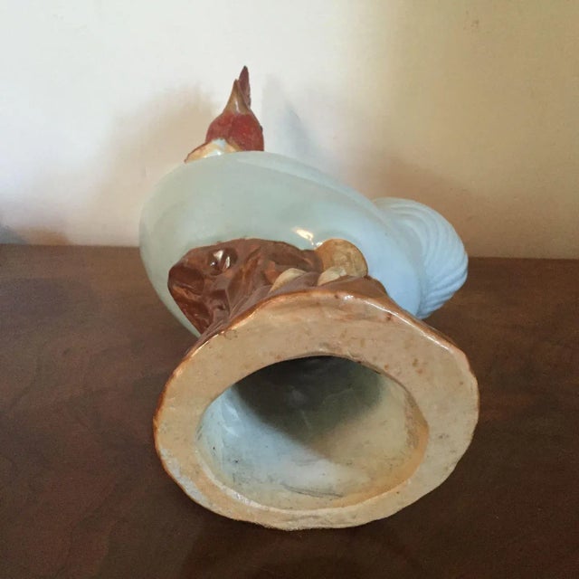 White 18th Century Chinese Porcelain Model of a Rooster, Cockerel or Chicken For Sale - Image 8 of 10