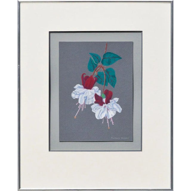 Barbara Gibson Red and White Fuchsia Circa 1989 For Sale