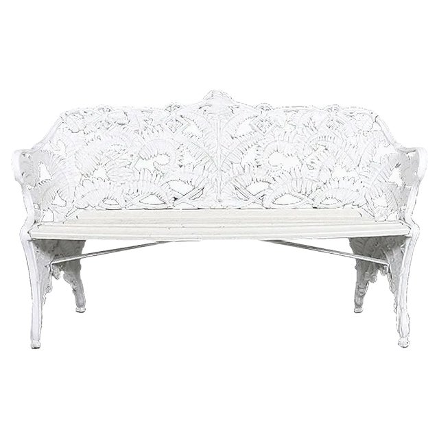 Swedish Garden Bench in Steel from Melins, 1960s For Sale