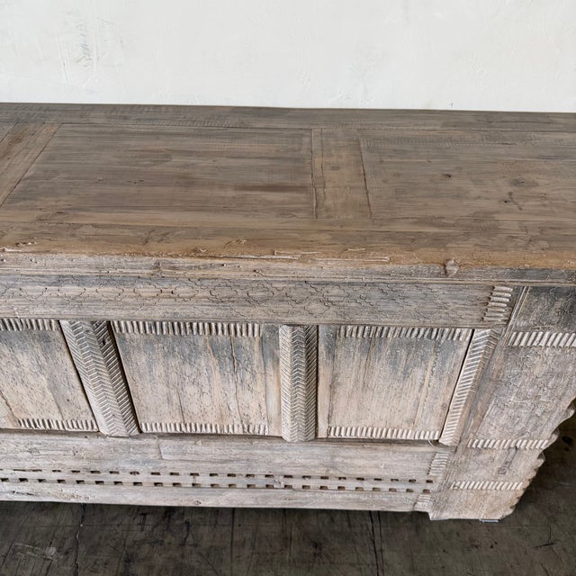 Vintage Reclaimed Fir 6 Door Cabinet C. 1920 For Sale - Image 11 of 14
