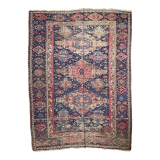 Antique Sumac Rug, 10 x 13.4 For Sale