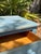 Vintage Lexington Painted Blue Accent Chest / Side Table With Three Drawers For Sale - Image 11 of 12