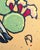 Folk Art White Rabbit in High Desert Prickly Pear Modern Folk Art Painting For Sale - Image 3 of 7