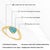 18k Yellow Gold Wavy Band Ring With Teardrop Cabochon Turquoise Size 6.5 For Sale - Image 13 of 16