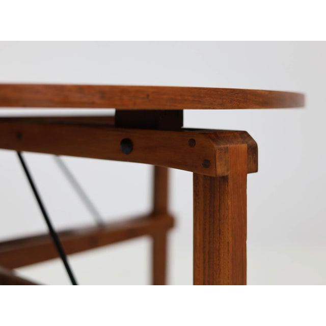 Vintage Architectural Table and Chair by Franco Albini for Poggi, 1954, Set of 5 For Sale - Image 9 of 12