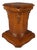 Wooden Column Pedestal with Carved Flower Base, 1960s For Sale