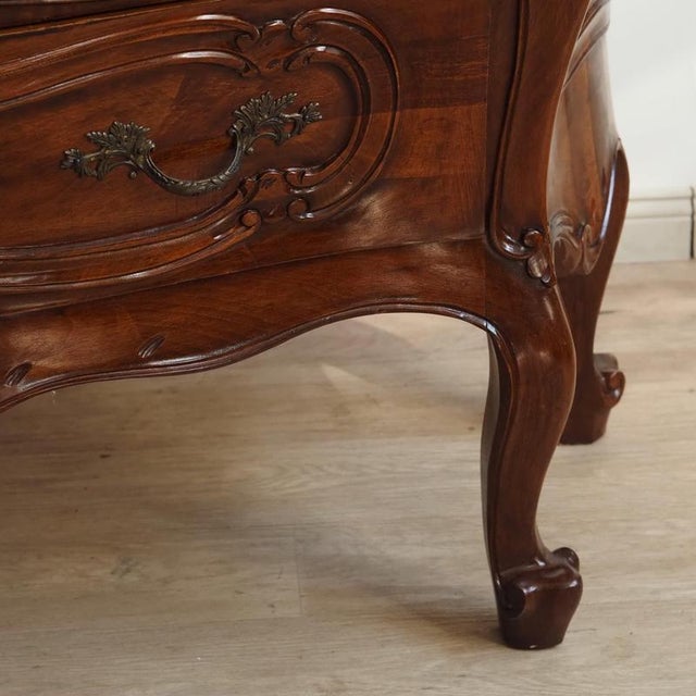 Baroque Chest of Drawers in Walnut, 1900 For Sale - Image 14 of 17