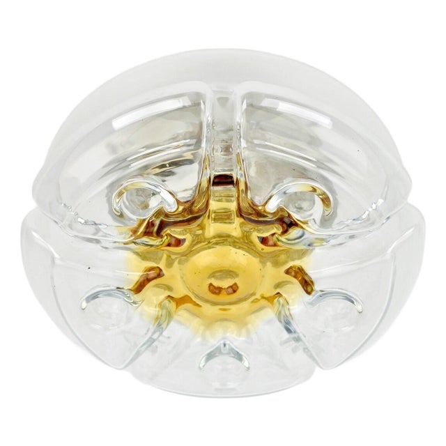 Mid 20th Century Italian Flush Mount or Wall Sconce Mazegga Murano For Sale