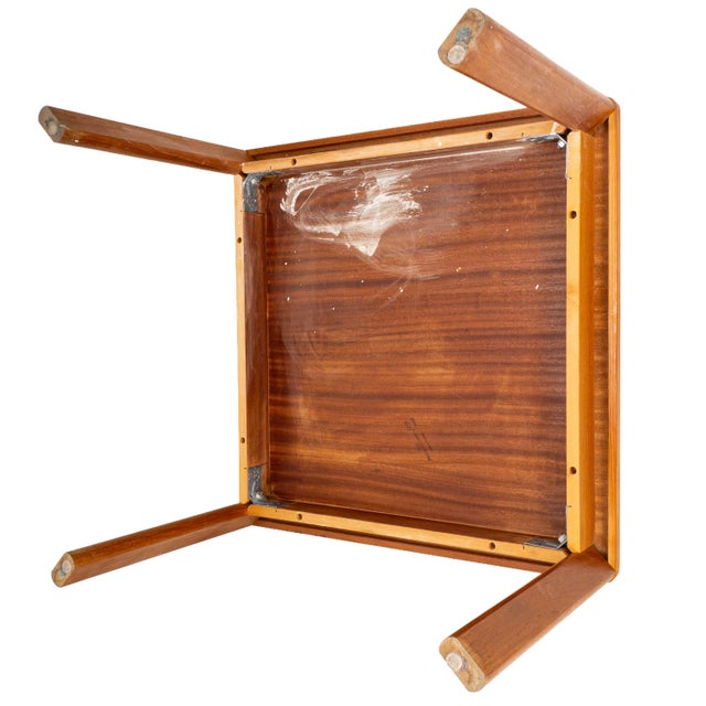 Brown Vejle Stole Danish Modern Teak Side Table Mid Century Modern End Table For Sale - Image 8 of 9