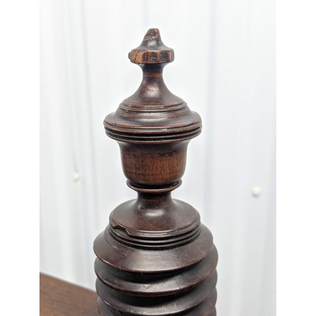 Early 20th Century Antique George III Oak Book Press For Sale - Image 5 of 11