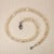 Ajd 22 Inch Iridescent Double Shine Creamy White Pearl Necklace June Birthstone For Sale - Image 4 of 6