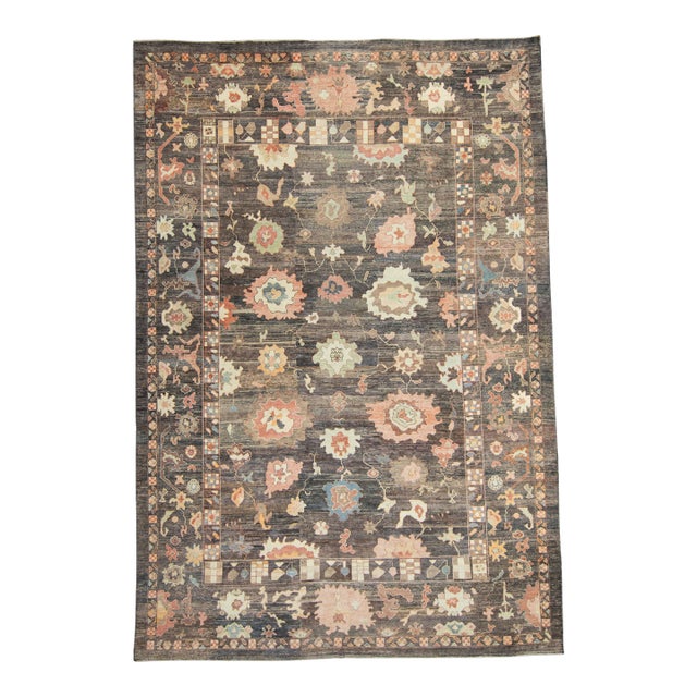 Turkish Oushak Old Wool Rug 12'3" x 18' #18072 For Sale