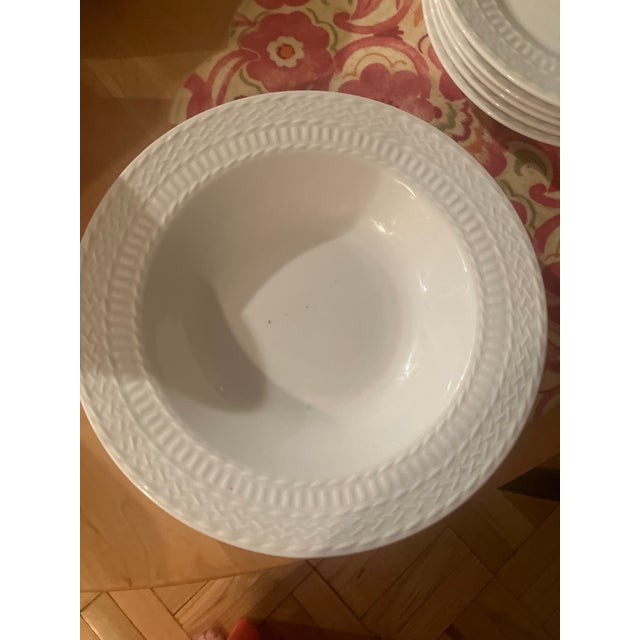 White Wicker White Cuisinart Dishes Set of 8 With Serving Pieces - 43 pcs For Sale - Image 8 of 10